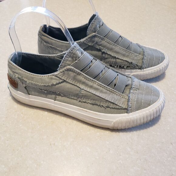 Blowfish Malibu Women's Marley Sweet Gray Color Washed Canvas sz 7 - Picture 1 of 7
